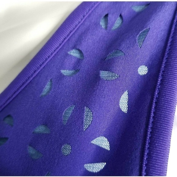 Title Nine Nimblene Illusion Eyelet Purple & Blue Tank Dress | Small - Picture 3 of 10